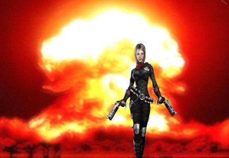 Nuclear Hottie - explosion, hottie, nuclear hottie, nuclear, atomic bomb