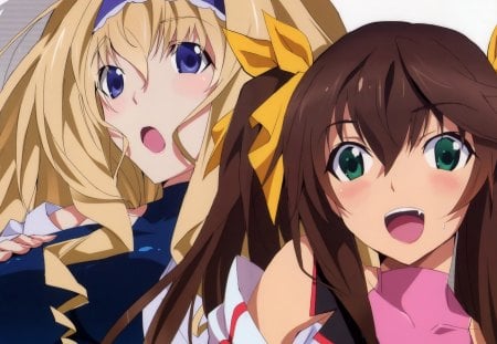 Alcott Cecilia & Huang Lil Yin - girls, pretty, infinite stratos, anime, cute