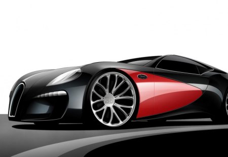 Bugatti - style, cars, modern, red, nice, bugatti, super