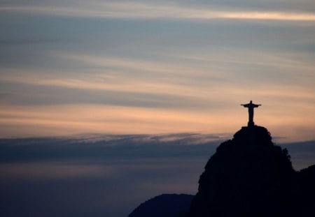 Christ The Redeemer Silhouette - christ, rio, christ the redeemer silhouette, rio de janeiro, silhouette, christ the redeemer