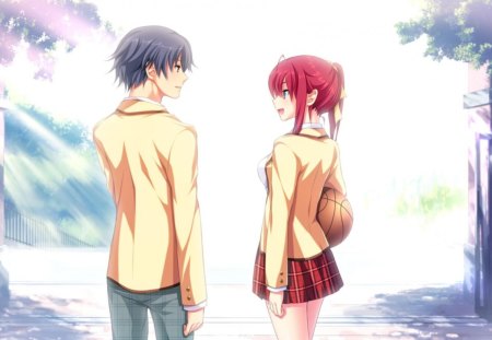 Hatsukoi 1/1 Tsukishima - love, girl, school, dream, tsukishima, fantasy, meeting, sakura, boy, hatsukoi