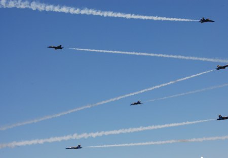 Blue Angels in Bueafort, SC - aircraft, blue angels, airshow, military