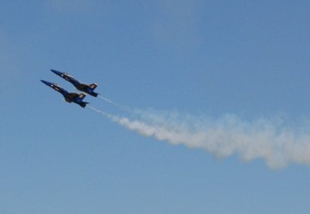 Blue Angels - aircraft, airshow, blue angels, military