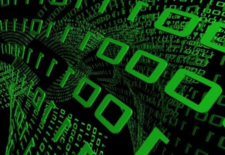 Binary Code - cyberspace, computers, the internet, binary code, technology