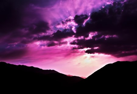 Early Purple Breeze - breeze, nature, purple, sky