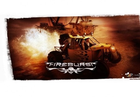 Fireburst - track, car, race, fireburst