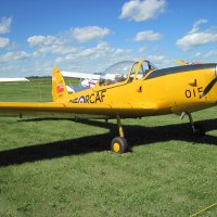 Aircraft DHC-1 Chipmunk at Alberta air show 