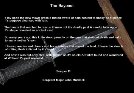 The Bayonet - marines, marine corps, recon, usmc