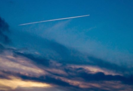 BLUE SKY CRUISES - clouds, aircraft, jetstreams, great beyond, blue, sky