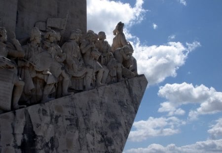 Padrao dos Descobrimentos Lissabon  - architecture, sky, monuments, clouds