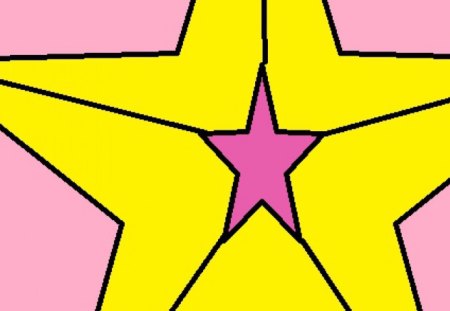 star - black, yellow, pink, purple