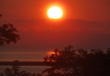 Sunrise - clouds, beach, sunrise, morning, ocean, sun