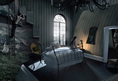 my room - entertainment, scary, people, photography, beautiful, animation, fantasy, other