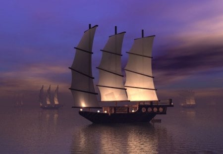 sailboats and a  beautiful background - sailing, gorgeous, sailboats, beautiful