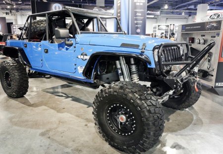 Jeep Wrangler Blue Crush - jeep, crush, wrangler, cars, 4x4, blue