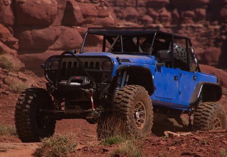 Jeep Wrangler Blue Crush - jeep, crush, wrangler, cars, 4x4, blue