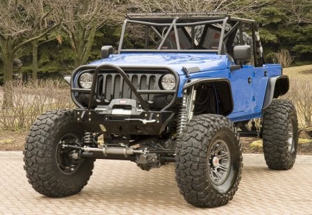 Jeep Wrangler Blue Crush - jeep, crush, wrangler, cars, 4x4, blue