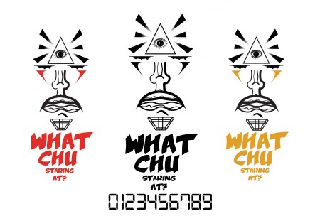 What chu staring at? - design, abstract, creative, logo