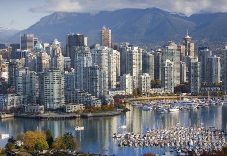 Cityscape - water, modern, cities, buildings, sky