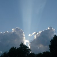 Rays of Sun through Clouds