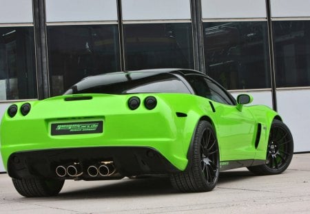 Chevrolet Corvette Z06 C6 Geiger 2009 - black, z06, geiger, green, c6, 2009, chevrolet, corvette