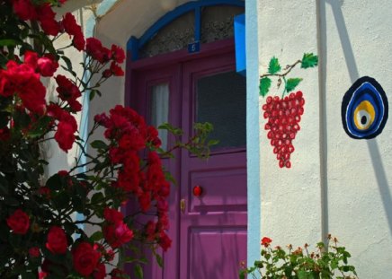 a lovely door in bozcaisland  in turkey - turkey, door, bozca, island, lovely