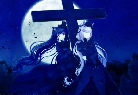 Chocola & Vanilla - anime, vanilla, chocola, girl, cross