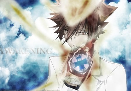 AWAKENING - x burner, hitman reborn, anime, awesome, emotion, tsuna, fire