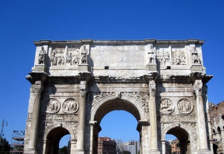 The arch of Constantine in Rome, Italy - ancient, architecture, rome, history