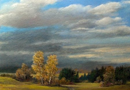 Veselov Valery. Before the Storm - cloud, painting, nature, veselov valery, art