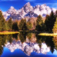 gorgeous mirror lake landscape