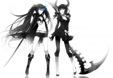 Black Rock Shooter and Dead Master - anime, dead, shooter, black