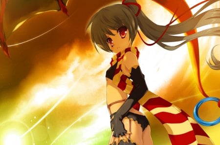 I'm Your Saccubus Warrior - saccubus, game, anime, girl, beauty, new, wall