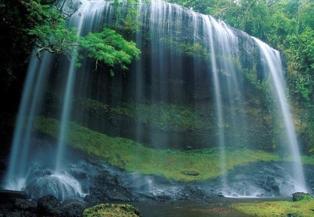 Waterfall Mist - waterfall mist, waterfalls, mist, misty, waterfall wallpaper