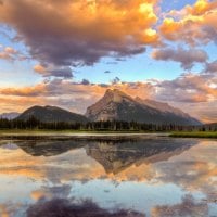 beautiful rundle mountain