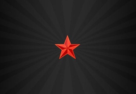 Red Star - star, symbol, cool, red