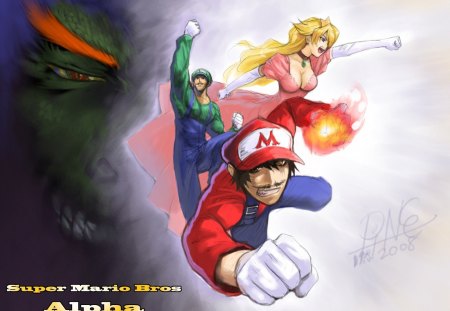 Mario - mario, bowser, peach, luigi