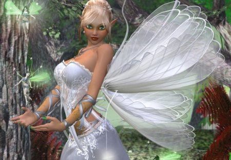 Fairies - fairy, fantasy, forest, elfs