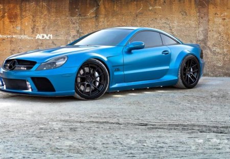 Mercedes Coupe Cab - mercedes, coupe, bleu, cab