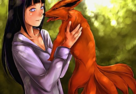 my litle fox - hinata, naruhina, kyuubi, naruto