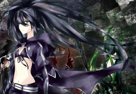 Black Rock Shooter - death, shooter, rock, saw, black