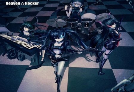 Black Rock Shooter Music Fever - music, death, shooter, black