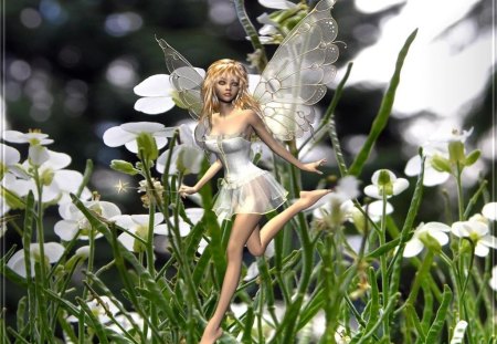 Magic Wand - fairy, flowers, fantasy, magic