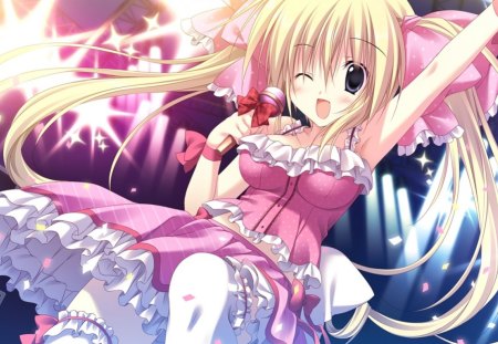 Annemarie Lohenstein - annemarie lohenstein, pink, gakuou, anime, dance, anime girl