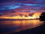 Colourful End By The Beach.