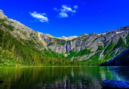 MOUNTAIN LAKE - montana, state montana, glacier, us, usa, glacier national park