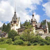 Beautiful european landscapes Peles palace Romania