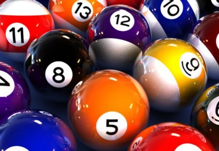 Lucky Numbers - lucky numbers, billiard balls, pool, billairds