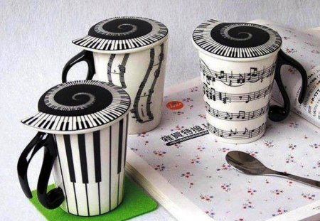 Tea is served - music, for you, spoon, well, musical notes