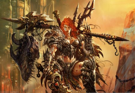 Diablo 3 barbarian - lord of destruction, game, battle, warrior, blizzard, barbarian, pc, diablo 3